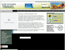 Tablet Screenshot of flyingdutchmentravel.com